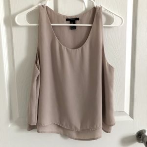 Forever 21 Cream Tank | Size M